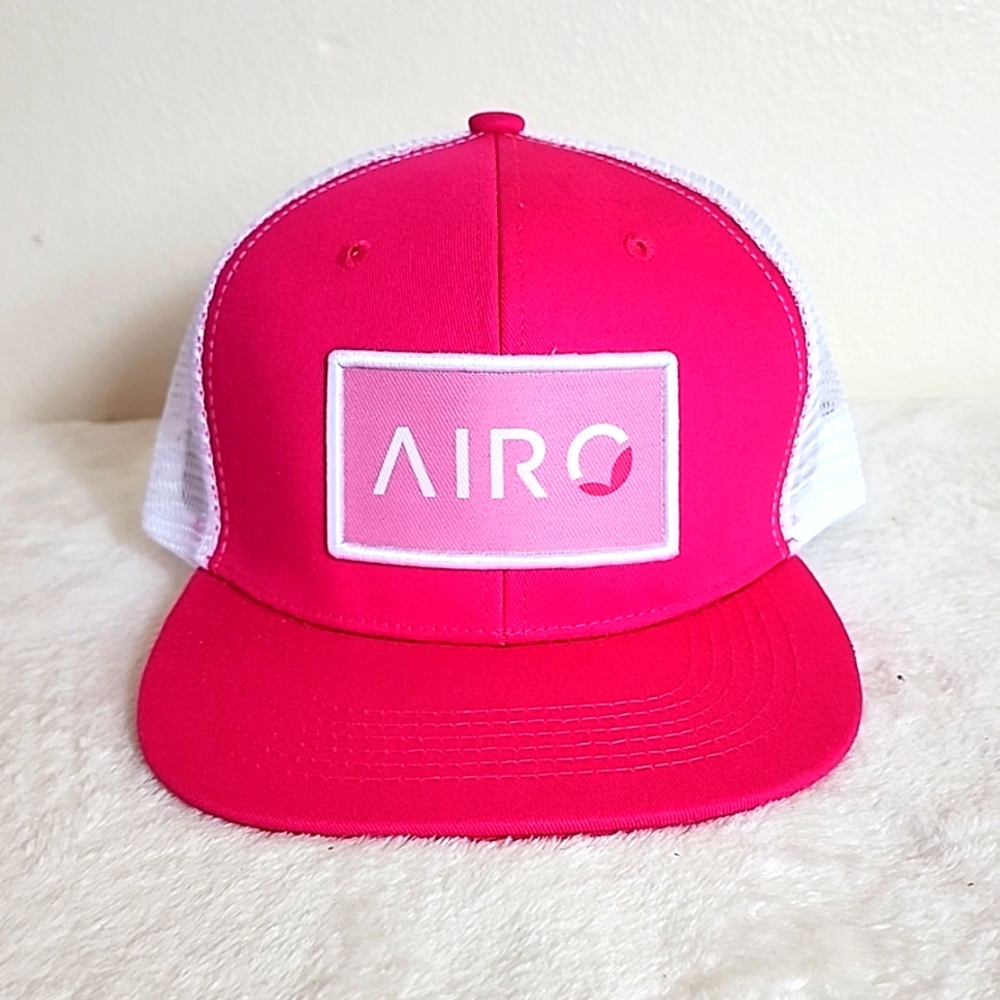 Airo Pink & White Adjustable Trucker Hat